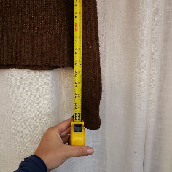 AE Cozy Brown Knit Sweater - Picture 7 of 7